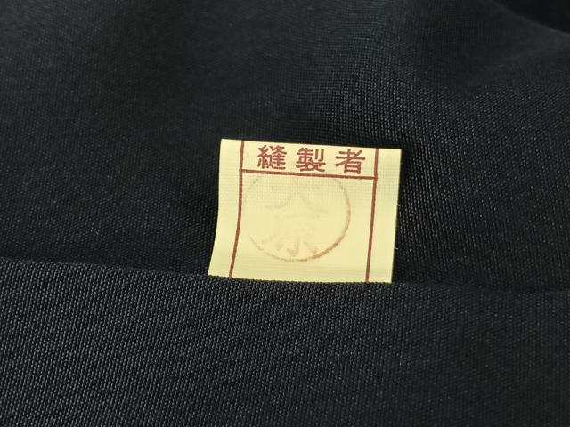平和屋着物●上質な色無地 本藍 立波地紋 紺瑠璃色 正絹 逸品 AABF5539fy