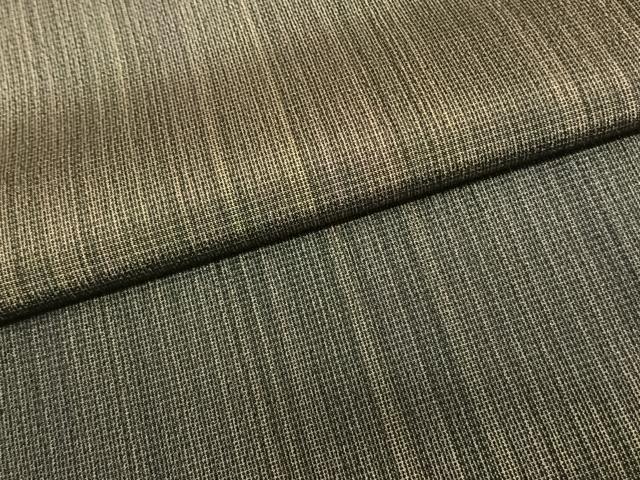 平和屋着物●本塩沢 やまだ織 雪の中のきれ 縞 暈し染め さが美扱い 証紙付き 正絹 逸品 AABF5560fy