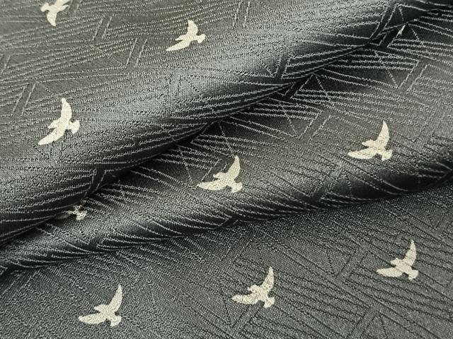 平和屋着物●染色作家 斉藤三才 小紋 飛鳥文 反端付き 正絹 逸品 AABF5561fy