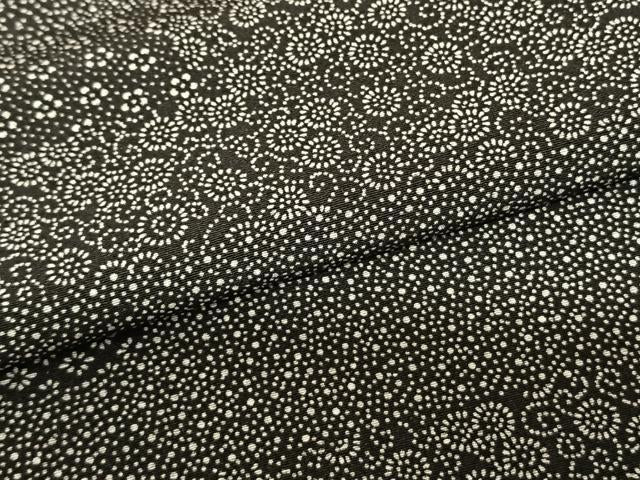平和屋着物▽江戸小紋 単衣 霞取り花文 正絹 逸品 AABF5603fy
