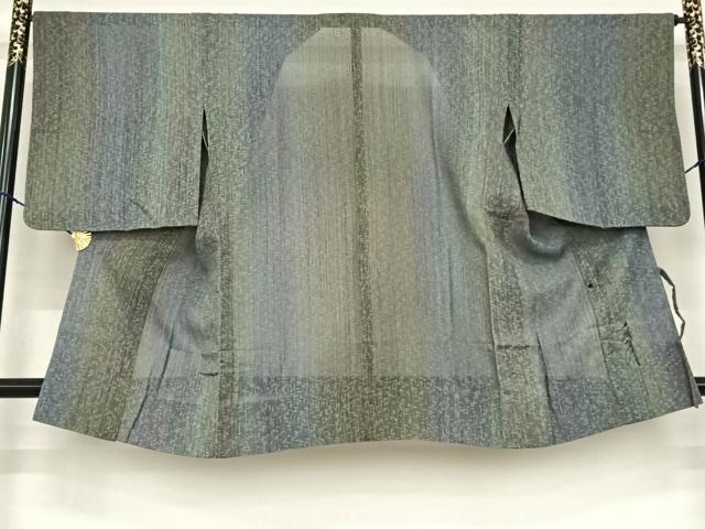 平和屋着物▽染色家 岩浅公展 道行コート スリーシーズン 春夏秋 塵除け 霞文 ロング丈 正絹 逸品 AABF5618fy