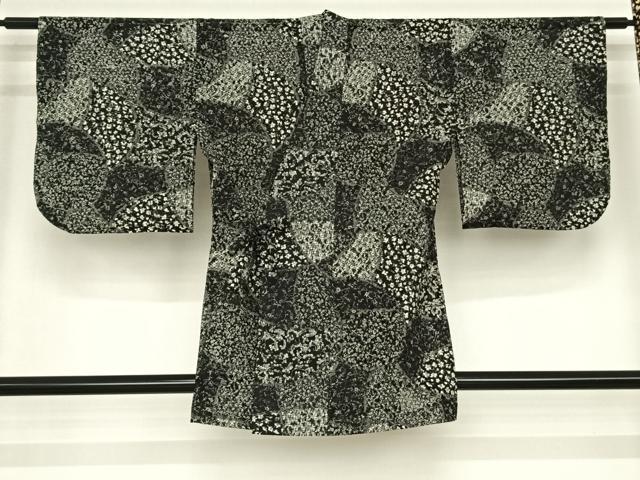 平和屋着物▽道中着 スリーシーズン 春夏秋 塵除け 切嵌花文 洗える着物 AABF5619fy