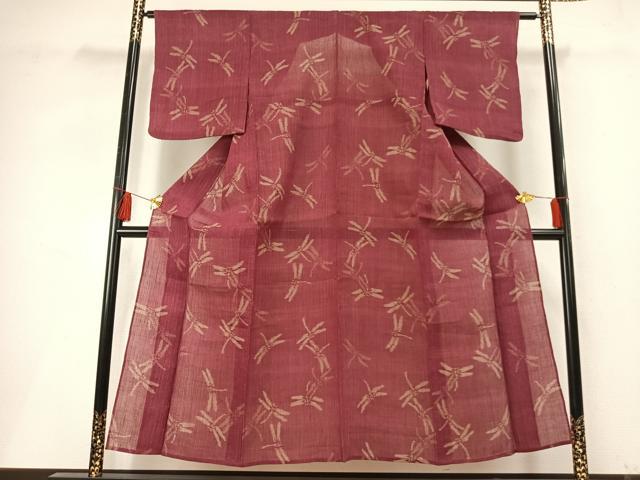 平和屋着物*夏物 小千谷ちぢみ 勝虫 麻 逸品 AABF5676fy