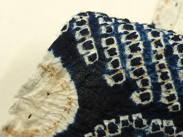 平和屋着物∴夏物 浴衣 有松鳴海絞り よろけ縞 綿 逸品 AABF5723fy