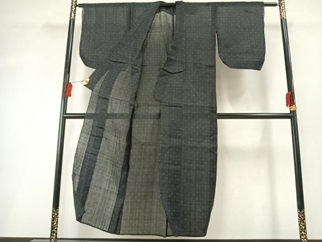 平和屋着物*夏物 重要無形文化財 本場宮古上布 幾何学文様 苧麻 逸品 AABF5746fy