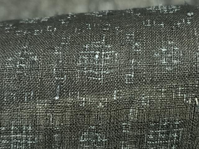 平和屋着物*夏物 重要無形文化財 本場宮古上布 幾何学文様 苧麻 逸品 AABF5746fy