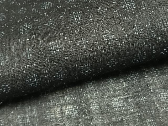 平和屋着物*夏物 重要無形文化財 本場宮古上布 幾何学文様 苧麻 逸品 AABF5746fy