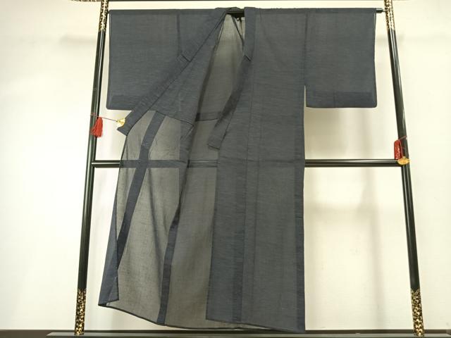平和屋着物*夏物 男性 小紋 紗 霞文 AABF5759fy