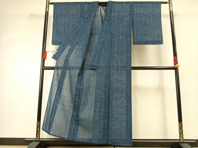 平和屋着物*夏物 小紋 紗 格子 未使用 AABF5761fy