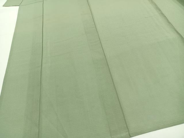 平和屋着物*夏物 色無地 絽 薄萌葱色 正絹 逸品 AABF5774fy