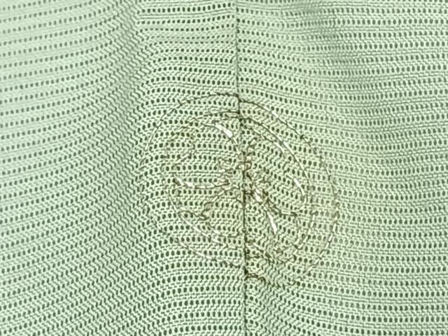 平和屋着物*夏物 訪問着 絽 駒刺繍 草花文 銀彩 正絹 逸品 AABF5782fy