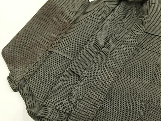 平和屋着物*夏物 男性 行灯袴 絽 縞 正絹 逸品 AABF5798fy