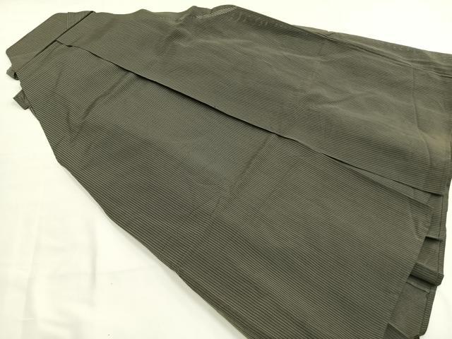 平和屋着物*夏物 男性 行灯袴 絽 縞 正絹 逸品 AABF5798fy