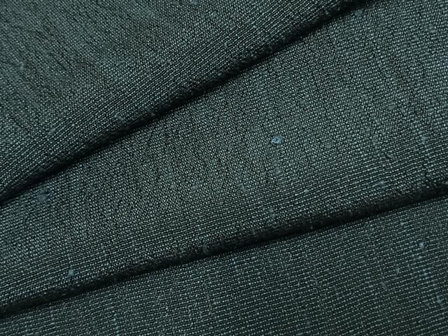 平和屋着物▽男性 紬 単衣 青藍色 正絹 逸品 AABF5810fy