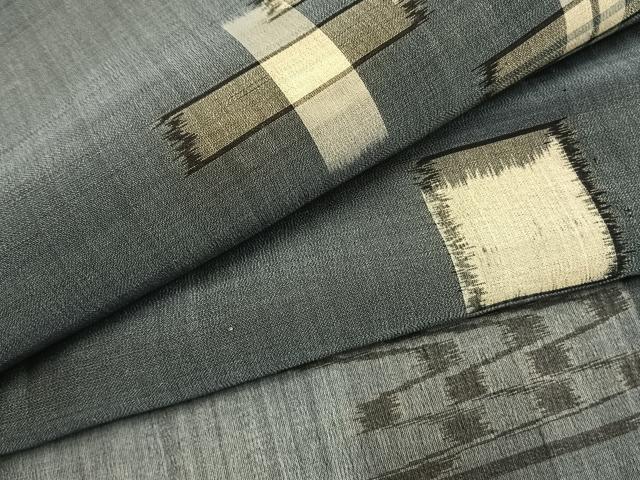 平和屋着物*夏物 本場琉球絣 夏琉球 正絹 逸品 AABF5836fy