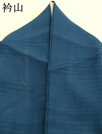 平和屋着物*夏物 色無地 絽 紺瑠璃色 正絹 逸品 AABF5851fy