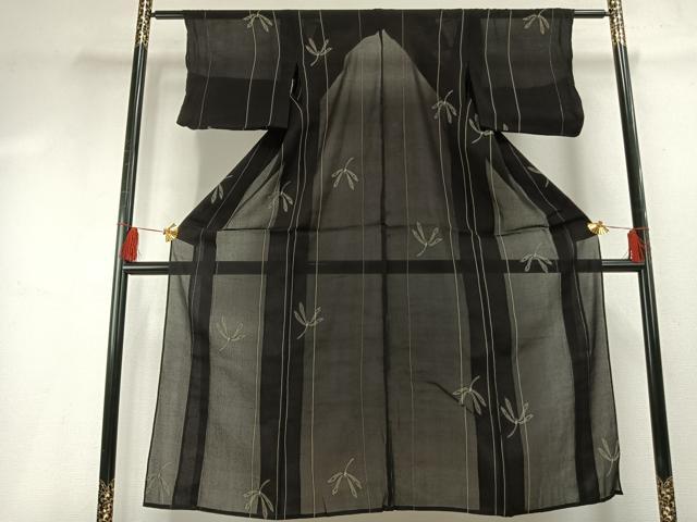 平和屋着物*夏物 小紋 紗 勝虫 正絹 逸品 AABF5879fy