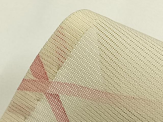 平和屋着物*夏物 小紋 絽 手描き 竹 正絹 逸品 AABF5893fy