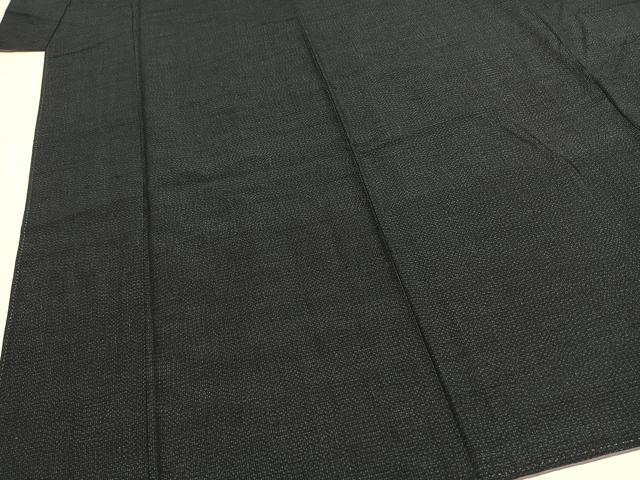 平和屋着物●上質な紬 格子 正絹 逸品 未使用 AABF5933fy