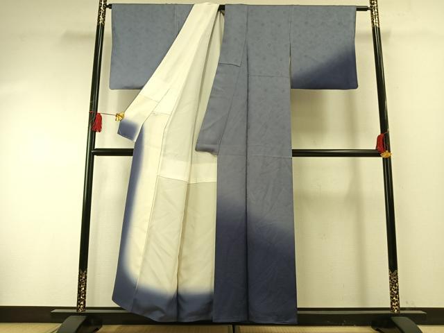 平和屋着物●訪問着 草花地紋 暈し染め 正絹 逸品 AABF5958fy