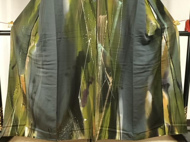 平和屋着物●訪問着 霞文 暈し染め 金彩 正絹 逸品 AABF5984fy
