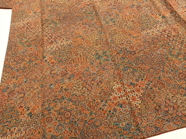 平和屋着物■上質な小紋 切嵌文 正絹 逸品 AABF5995fy