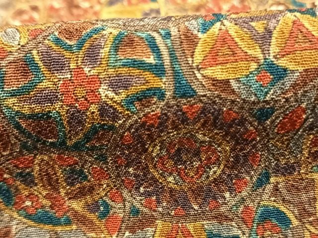 平和屋着物■上質な小紋 切嵌文 正絹 逸品 AABF5995fy
