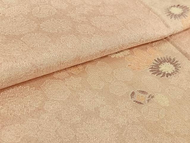 平和屋着物▽上質な小紋 単衣 舞花文 正絹 逸品 AABF6016jh