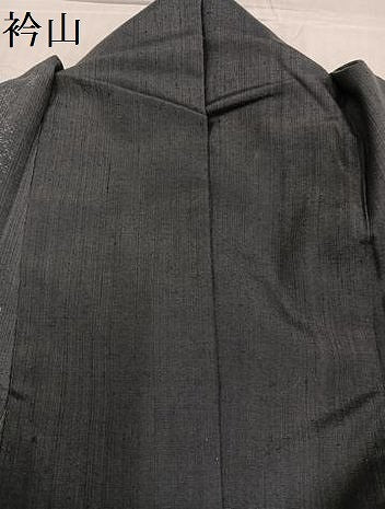 平和屋着物●結城紬 100亀甲 飛び亀甲 草花間道 正絹 逸品 AABF6044ph