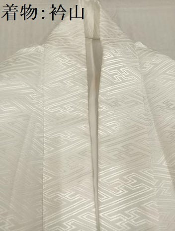 平和屋着物●男性 色紋付 羽織セット 紗綾形地紋 象牙色 洗える着物 AABF6073ph