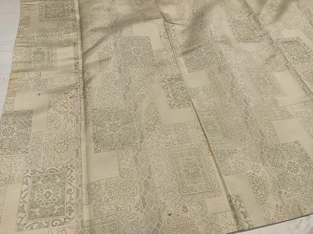 平和屋着物●上質な紬 花尽くし 正絹 逸品 AABF6105ph