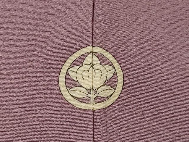 平和屋着物●上質な色無地 梅鼠色 正絹 逸品 AABF6124ck
