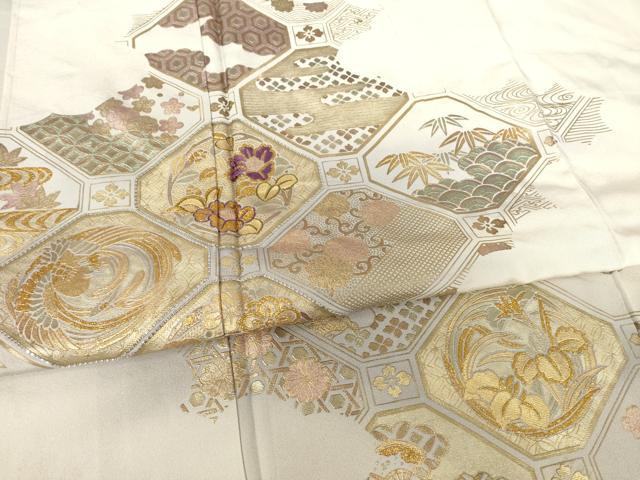 平和屋着物●豪華色留袖 作家物 泰常 蜀江花文 正絹 逸品 AABF6125ck