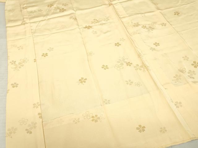 平和屋着物●長襦袢 無双仕立て 舞花文 金銀彩 正絹 逸品 AABF6144ck