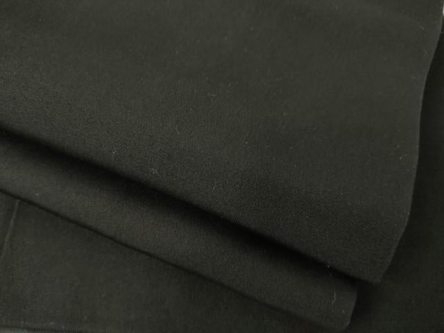 平和屋着物●男性 黒紋付・羽織セット 正絹 逸品 AABF6182ck