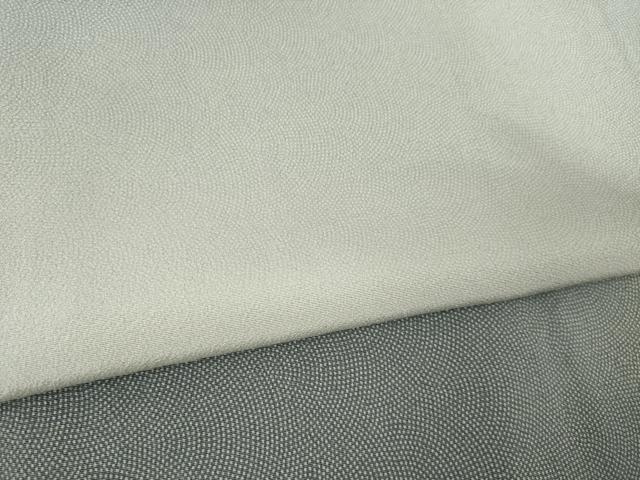 平和屋着物●江戸小紋 訪問着 鮫小紋柄 暈し染め 丹後ちりめん 反端付き 正絹 逸品 未使用 AABF6197ck