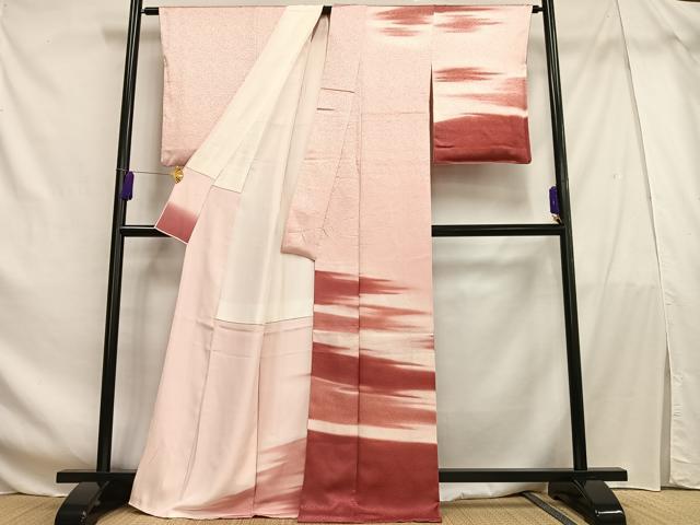 平和屋着物■訪問着 霞文 暈し染め 正絹 逸品 AABF6225oa