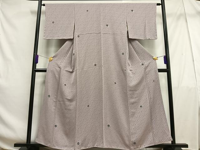 平和屋着物■上質な小紋 亀甲文 正絹 逸品 AABF6269oa