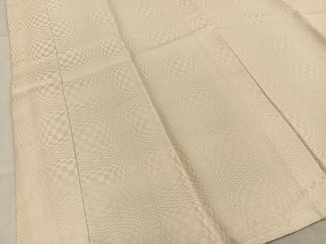 平和屋着物■長襦袢 袷 幾何学地紋 灰梅色 正絹 逸品 AABF6278oa