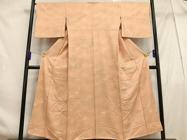平和屋着物■上質な小紋 花菱文 暈し染め 正絹 逸品 AABF6279oa
