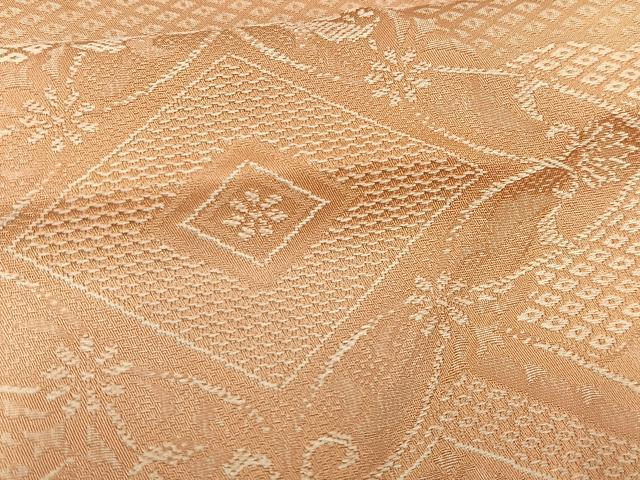 平和屋着物■上質な小紋 花菱文 暈し染め 正絹 逸品 AABF6279oa