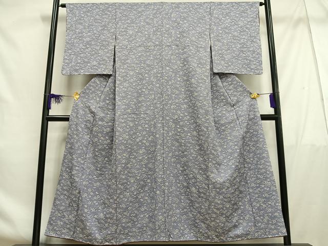 平和屋着物■上質な小紋 花蝶文 正絹 逸品 AABF6390oa