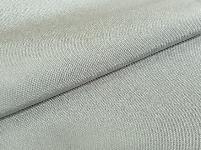 平和屋着物▽上質な色無地 単衣 白鼠色 正絹 逸品 AABF6410jh