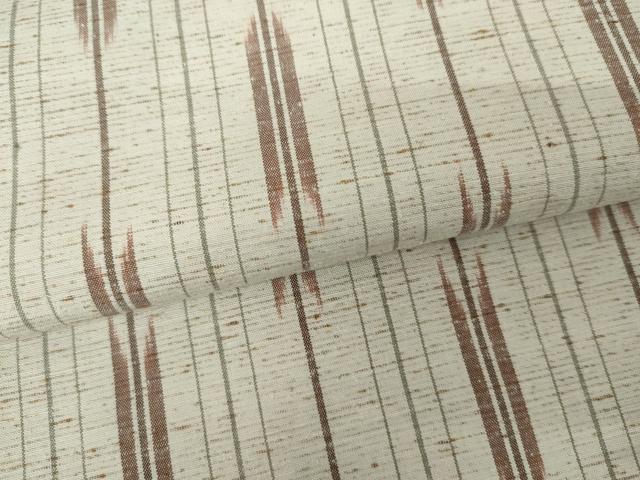 平和屋着物●ぜんまい紬 矢羽間道 正絹 逸品 AABF6591cs