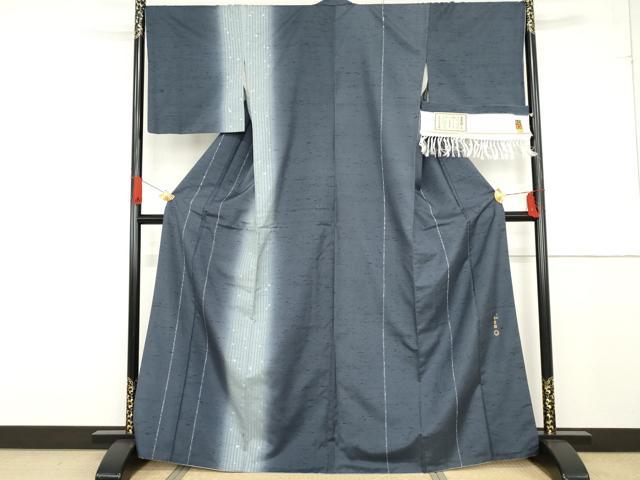 平和屋着物●石川県指定無形文化財 牛首紬 白山工房 手織り 訪問着 舞花間道 金銀彩 証紙付き 正絹 逸品 AABF6621cs