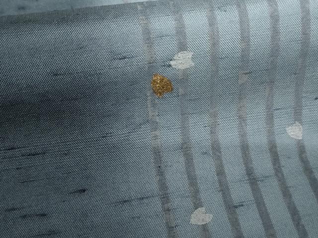 平和屋着物●石川県指定無形文化財 牛首紬 白山工房 手織り 訪問着 舞花間道 金銀彩 証紙付き 正絹 逸品 AABF6621cs
