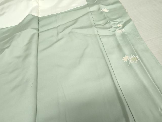 平和屋着物●訪問着 友禅 雲取り枝花文 暈し染め 金銀彩 正絹 逸品 AABF6629cs
