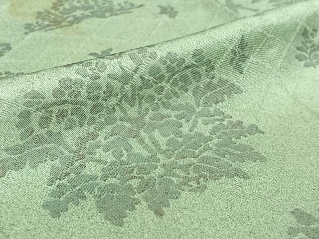 平和屋着物▽上質な小紋 単衣 花鳥文 兎 正絹 逸品 AABF6660jh
