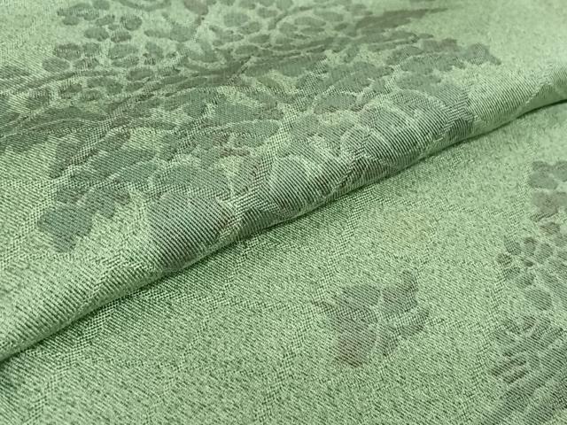 平和屋着物▽上質な小紋 単衣 花鳥文 兎 正絹 逸品 AABF6660jh