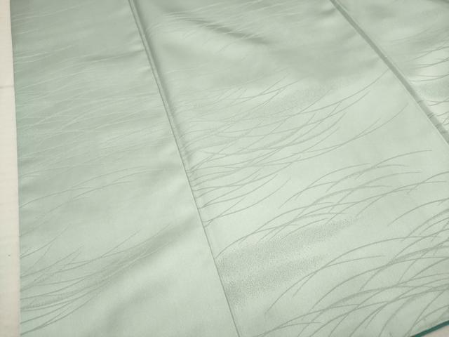 平和屋着物■上質な色無地 芝地紋 白藍色 三越扱い 正絹 逸品 AABF6699br